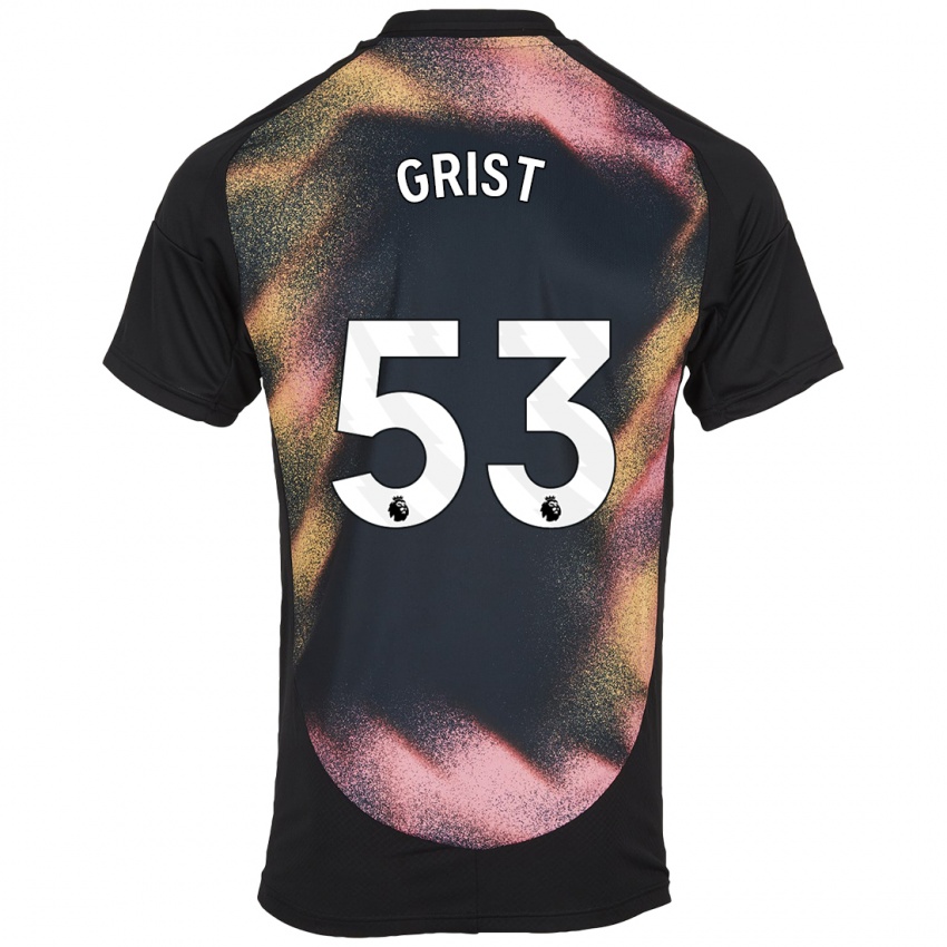 Kinderen Ben Grist #53 Zwart Wit Uitshirt Uittenue 2024/25 T-Shirt