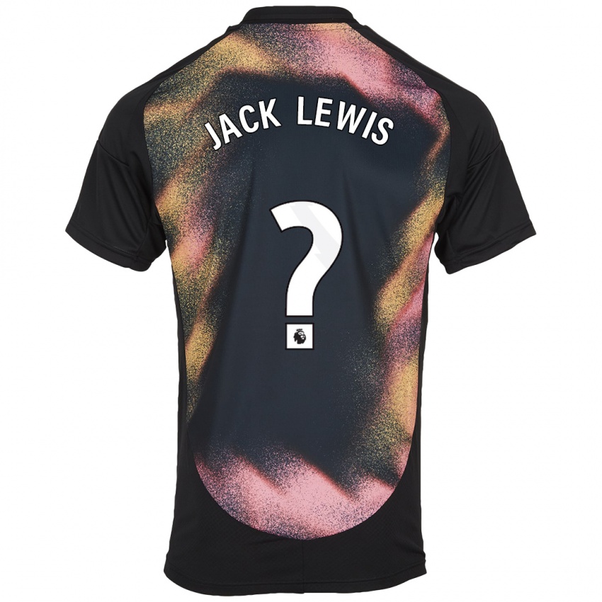 Kinderen Jack Lewis #0 Zwart Wit Uitshirt Uittenue 2024/25 T-Shirt