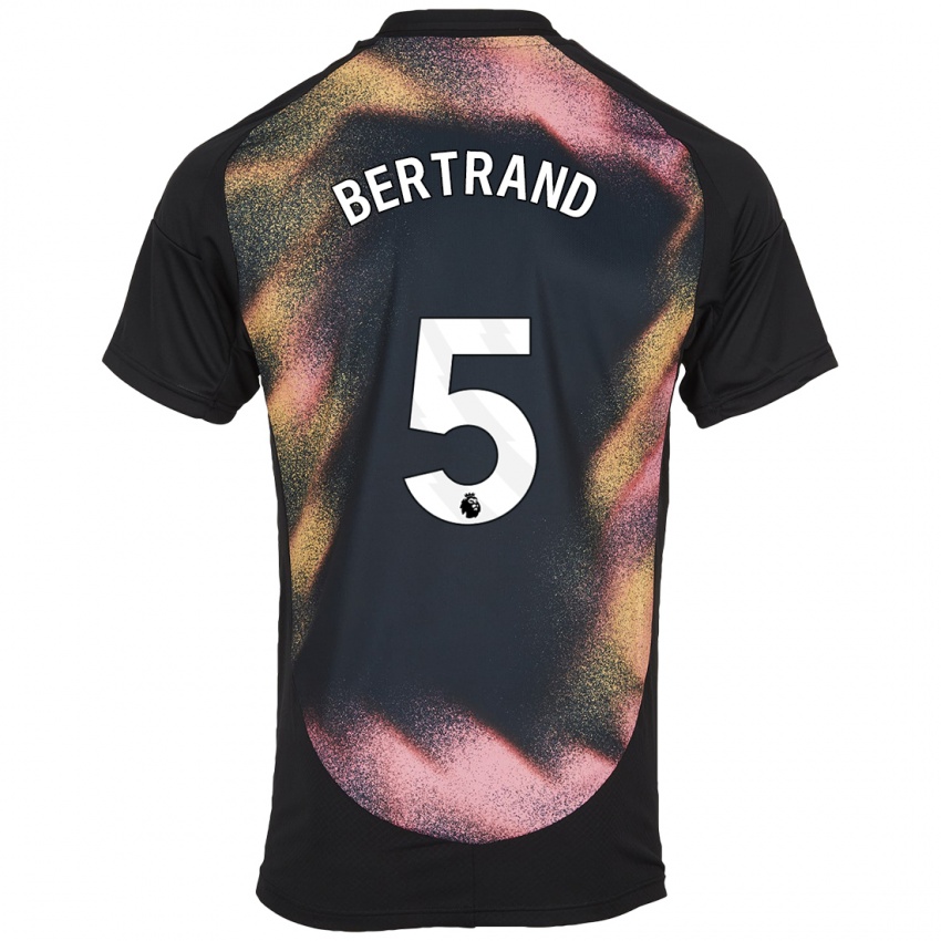 Kinderen Ryan Bertrand #5 Zwart Wit Uitshirt Uittenue 2024/25 T-Shirt