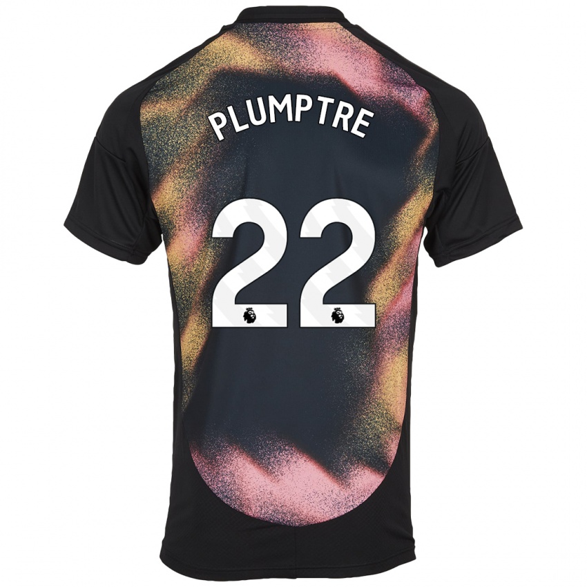 Kinderen Ashleigh Plumptre #22 Zwart Wit Uitshirt Uittenue 2024/25 T-Shirt