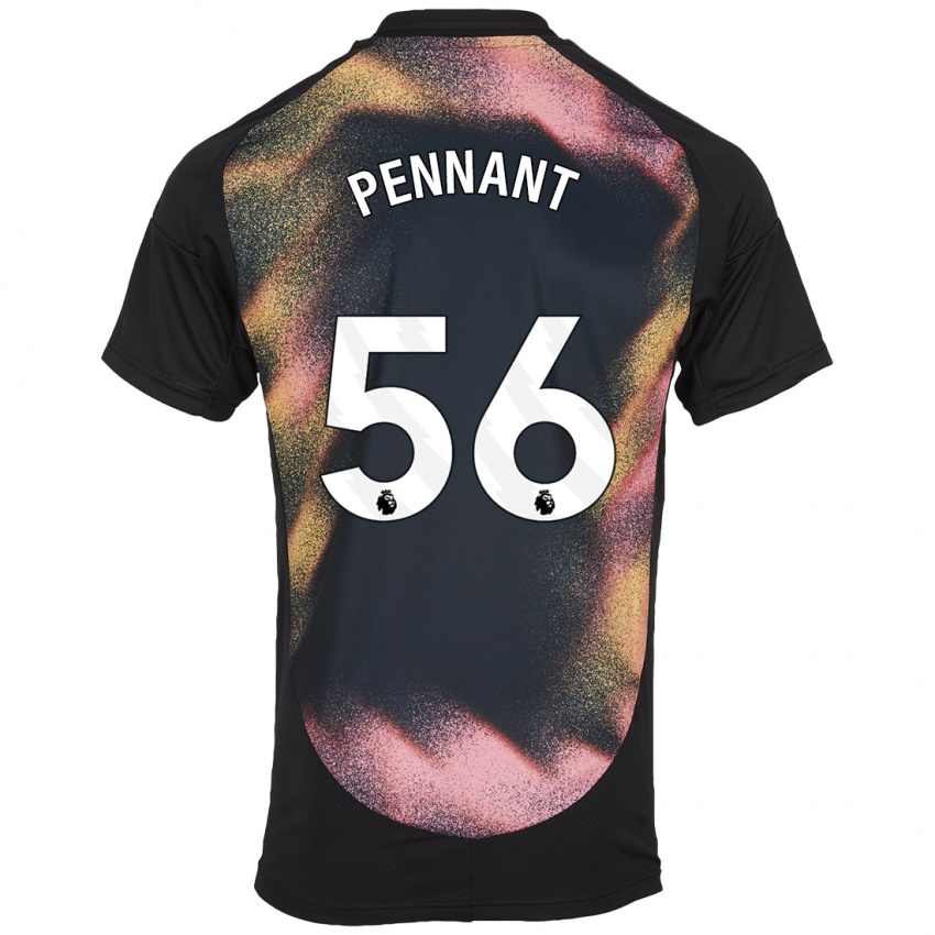 Kinderen Terrell Pennant #56 Zwart Wit Uitshirt Uittenue 2024/25 T-Shirt