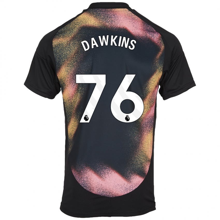 Kinderen Kartell Dawkins #76 Zwart Wit Uitshirt Uittenue 2024/25 T-Shirt