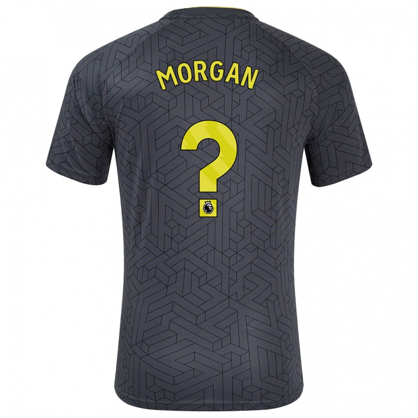 Kinderen George Morgan #0 Zwart Geel Uitshirt Uittenue 2024/25 T-Shirt