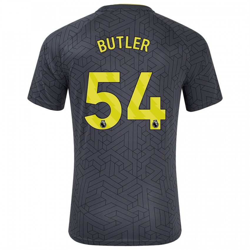 Kinderen Jack Butler #54 Zwart Geel Uitshirt Uittenue 2024/25 T-Shirt