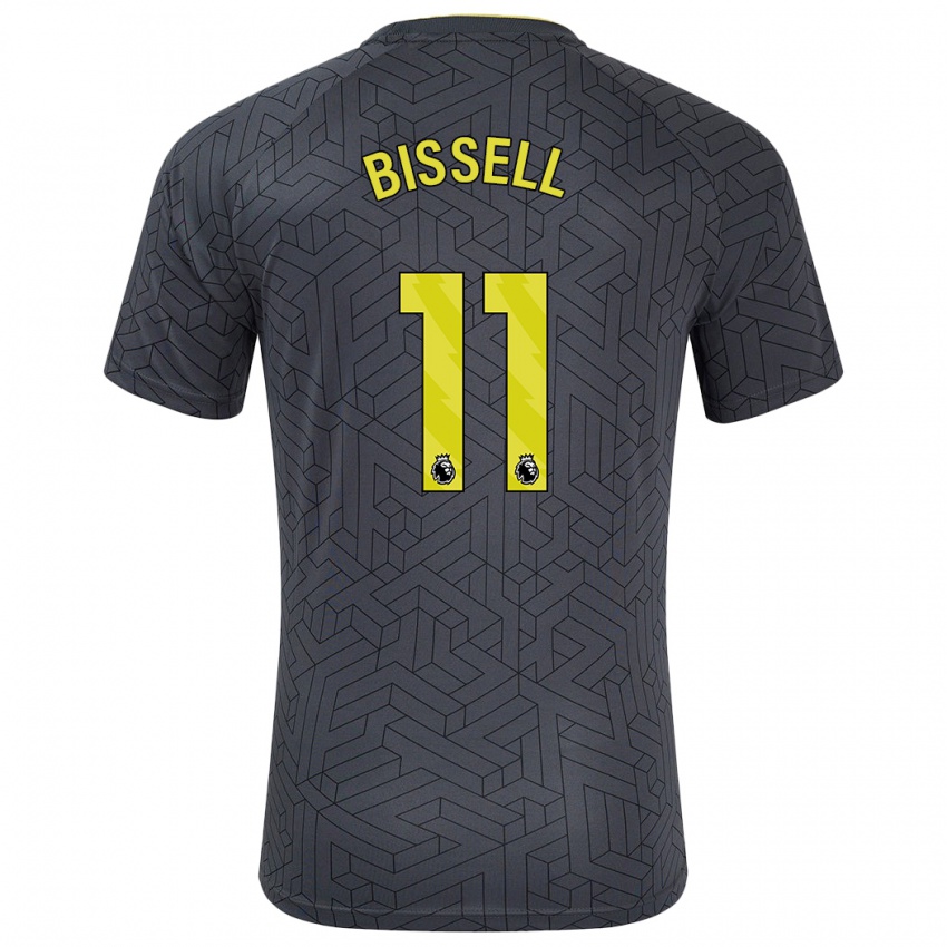 Kinderen Emma Bissell #11 Zwart Geel Uitshirt Uittenue 2024/25 T-Shirt