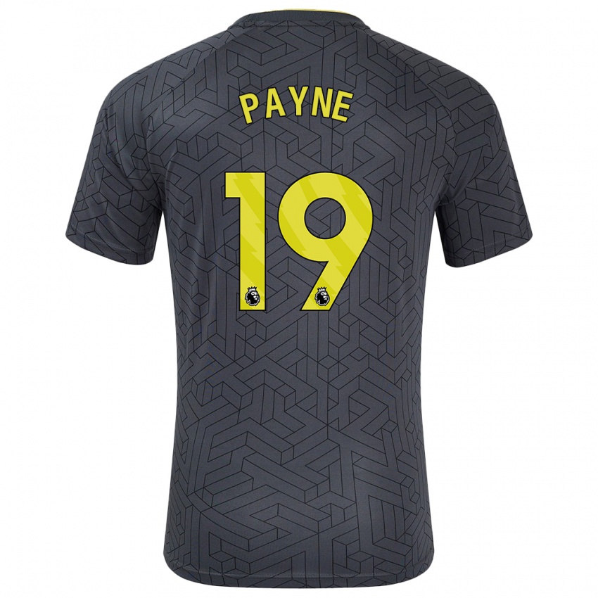 Kinderen Heather Payne #19 Zwart Geel Uitshirt Uittenue 2024/25 T-Shirt