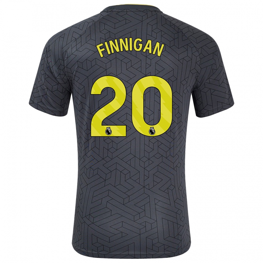 Kinderen Megan Finnigan #20 Zwart Geel Uitshirt Uittenue 2024/25 T-Shirt