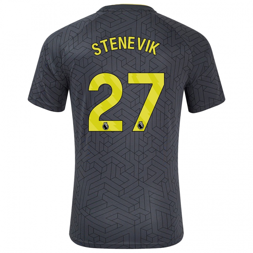 Kinderen Elise Stenevik #27 Zwart Geel Uitshirt Uittenue 2024/25 T-Shirt