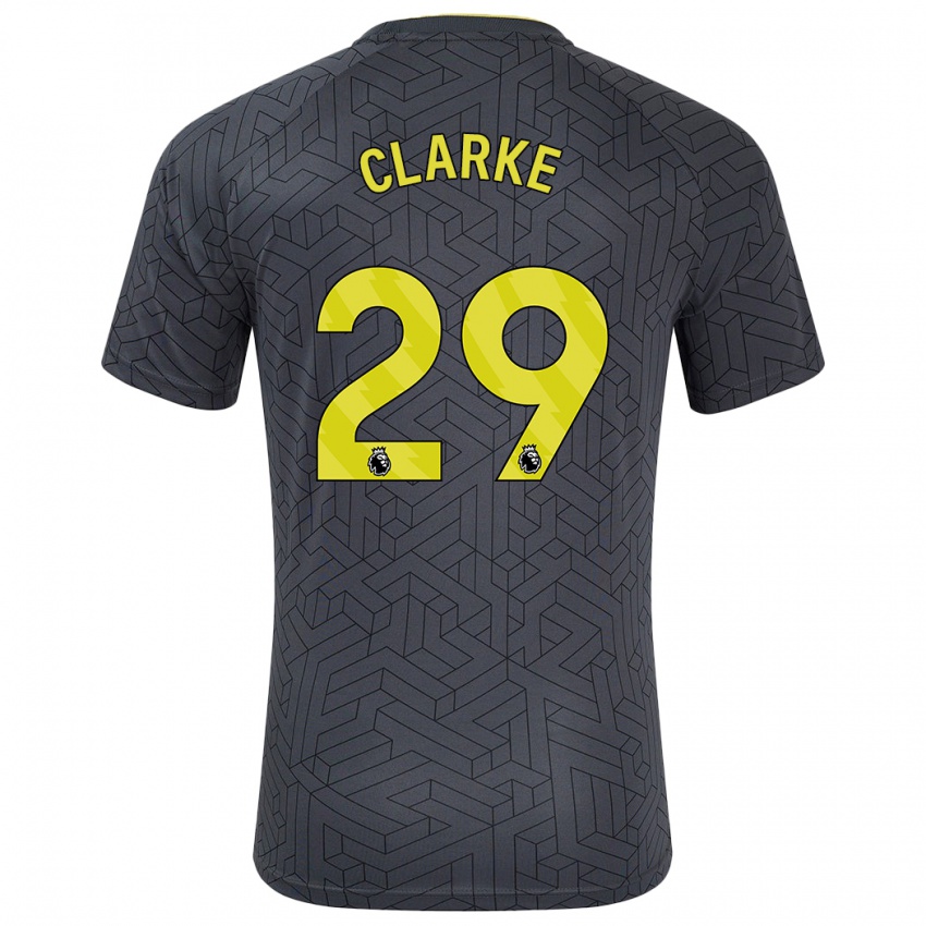 Kinderen Abbey Clarke #29 Zwart Geel Uitshirt Uittenue 2024/25 T-Shirt