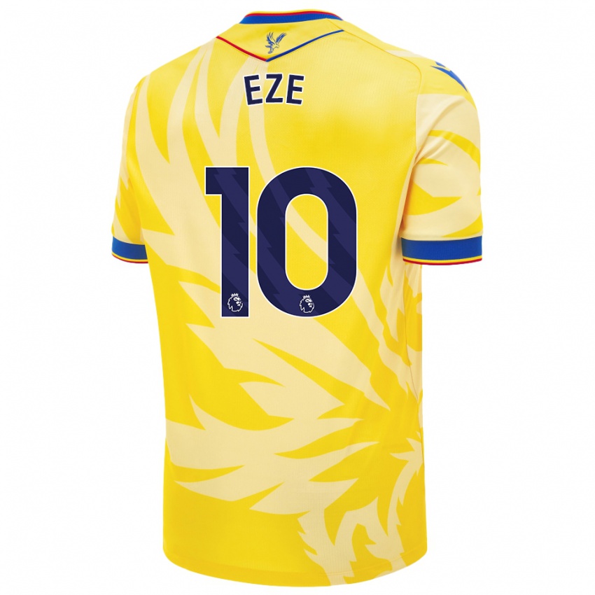 Kinderen Eberechi Eze #10 Geel Uitshirt Uittenue 2024/25 T-Shirt