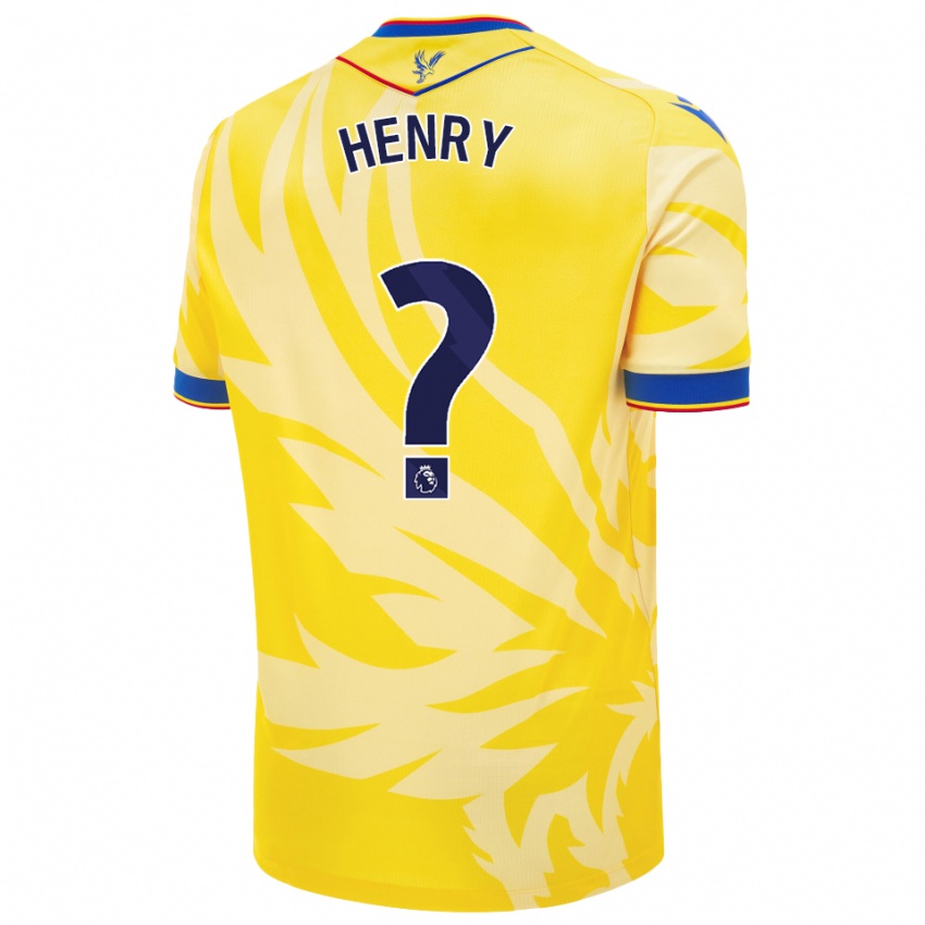 Kinderen Zack Henry #0 Geel Uitshirt Uittenue 2024/25 T-Shirt