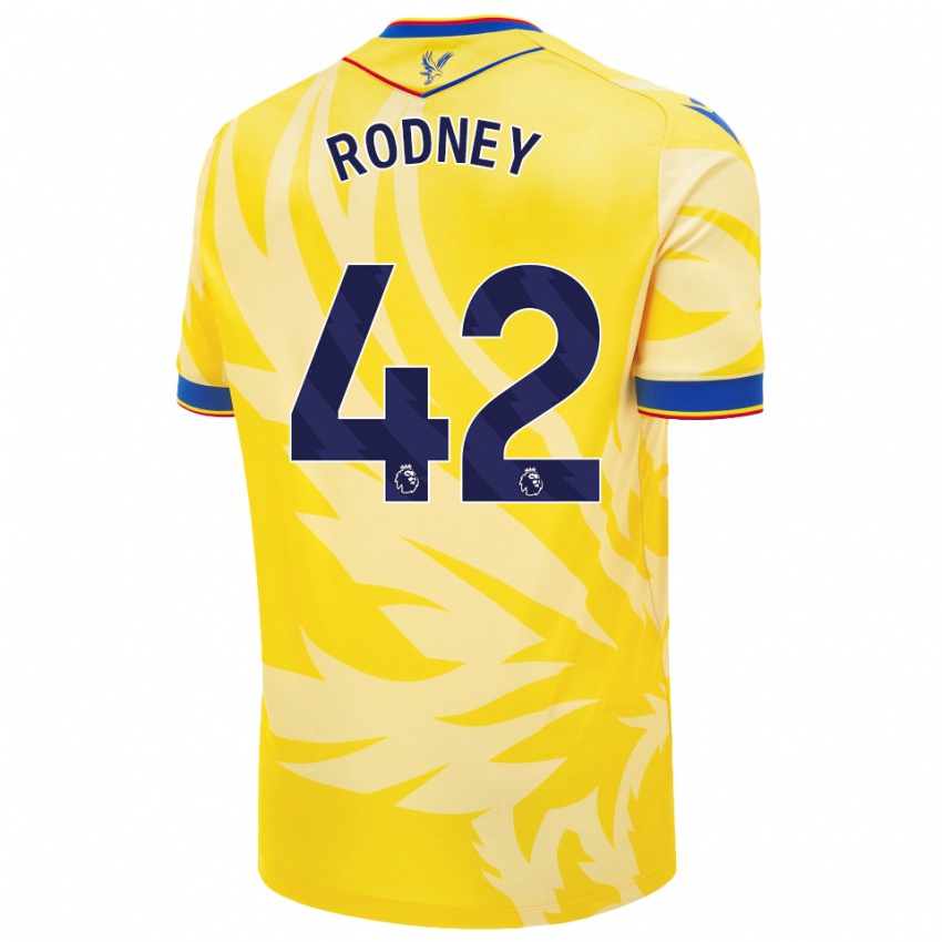 Kinderen Kaden Rodney #42 Geel Uitshirt Uittenue 2024/25 T-Shirt