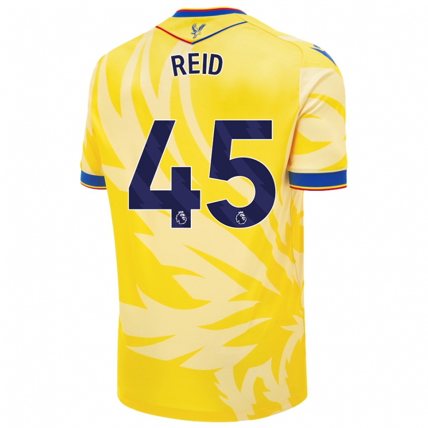 Kinderen Dylan Reid #45 Geel Uitshirt Uittenue 2024/25 T-Shirt