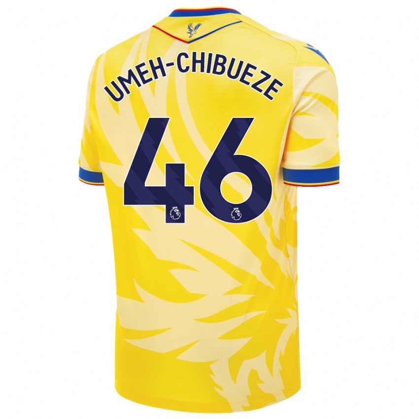 Kinderen Franco Umeh-Chibueze #46 Geel Uitshirt Uittenue 2024/25 T-Shirt