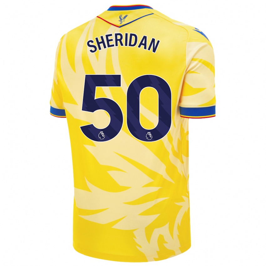 Kinderen Joe Sheridan #50 Geel Uitshirt Uittenue 2024/25 T-Shirt