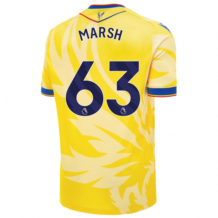 Kinderen Zach Marsh #63 Geel Uitshirt Uittenue 2024/25 T-Shirt