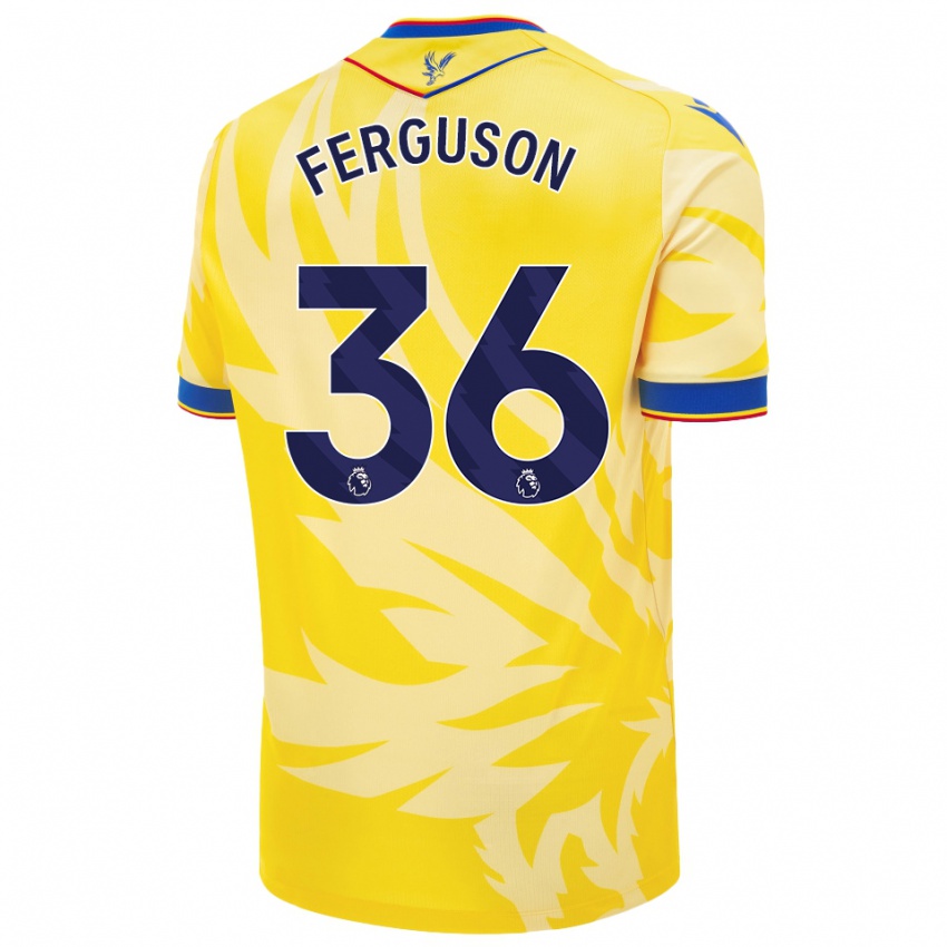 Kinderen Nathan Ferguson #36 Geel Uitshirt Uittenue 2024/25 T-Shirt