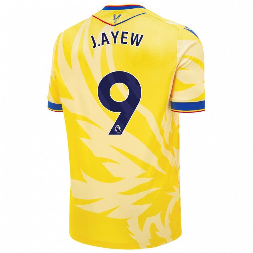 Kinderen Jordan Ayew #9 Geel Uitshirt Uittenue 2024/25 T-Shirt