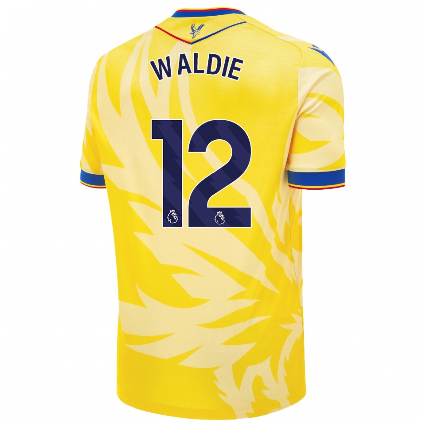 Kinderen Lizzie Waldie #12 Geel Uitshirt Uittenue 2024/25 T-Shirt