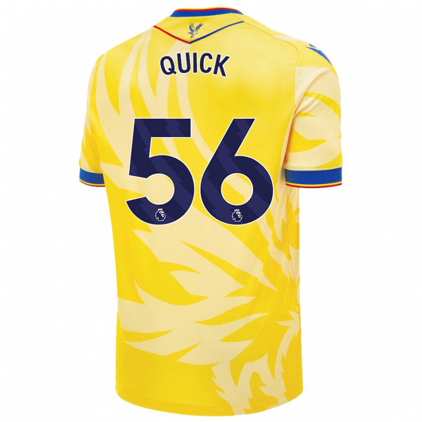 Kinderen Daniel Quick #56 Geel Uitshirt Uittenue 2024/25 T-Shirt