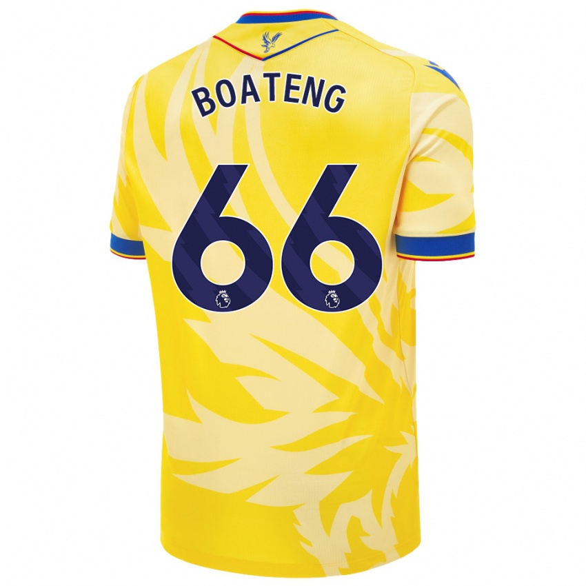 Kinderen David Boateng #66 Geel Uitshirt Uittenue 2024/25 T-Shirt