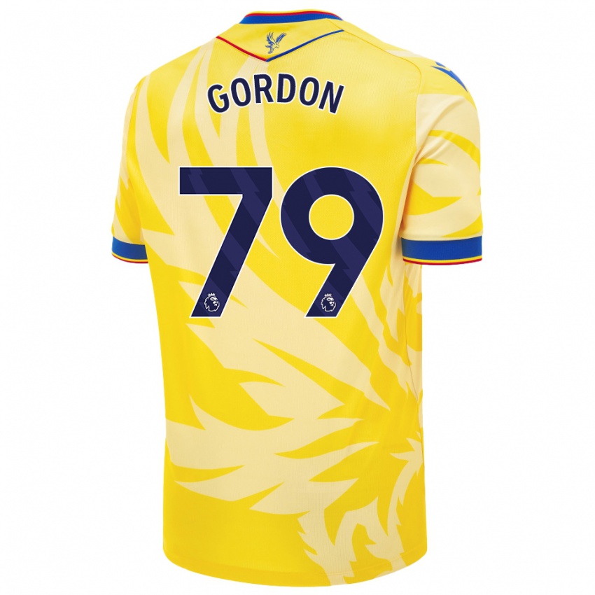 Kinderen John-Kymani Gordon #79 Geel Uitshirt Uittenue 2024/25 T-Shirt