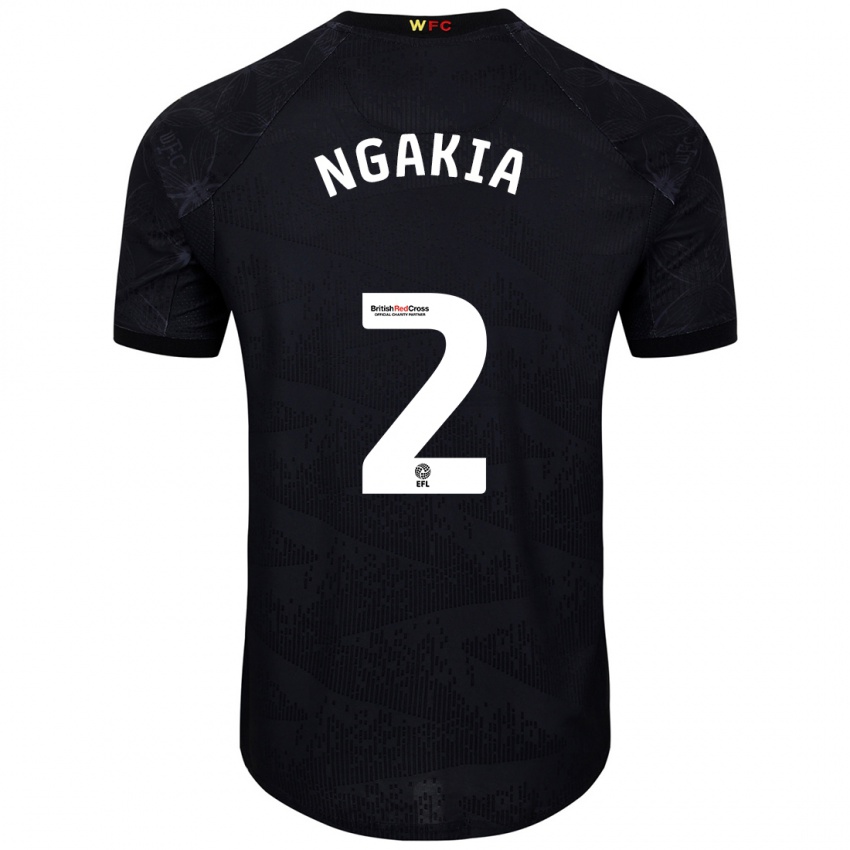 Kinderen Jeremy Ngakia #2 Zwart Wit Uitshirt Uittenue 2024/25 T-Shirt