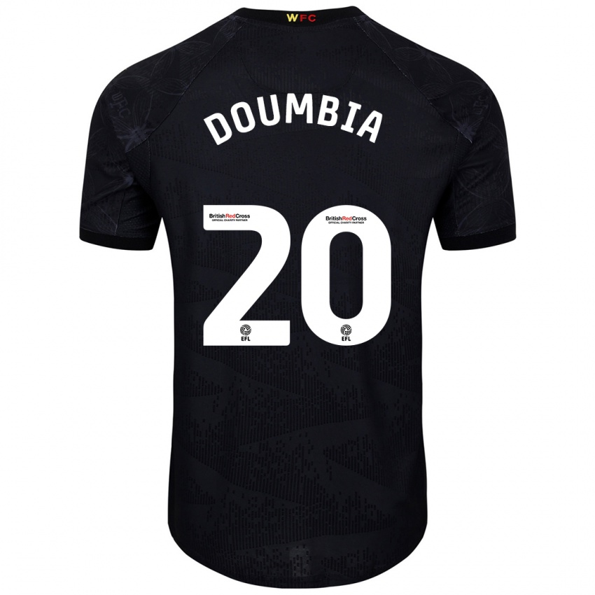 Kinderen Mamadou Doumbia #20 Zwart Wit Uitshirt Uittenue 2024/25 T-Shirt