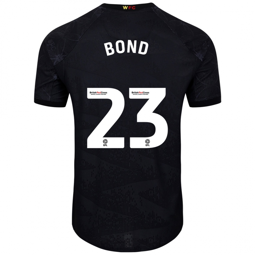 Kinderen Jonathan Bond #23 Zwart Wit Uitshirt Uittenue 2024/25 T-Shirt