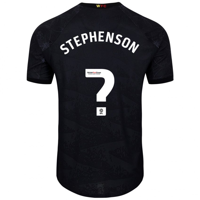 Kinderen Ollie Stephenson #0 Zwart Wit Uitshirt Uittenue 2024/25 T-Shirt