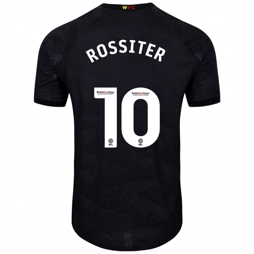 Kinderen Annie Rossiter #10 Zwart Wit Uitshirt Uittenue 2024/25 T-Shirt