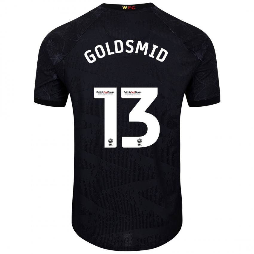 Kinderen Jacqui Goldsmid #13 Zwart Wit Uitshirt Uittenue 2024/25 T-Shirt