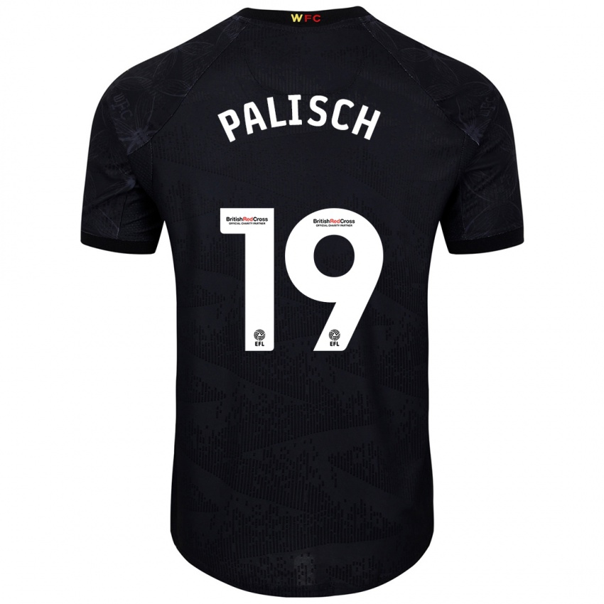 Kinderen Alli Palisch #19 Zwart Wit Uitshirt Uittenue 2024/25 T-Shirt