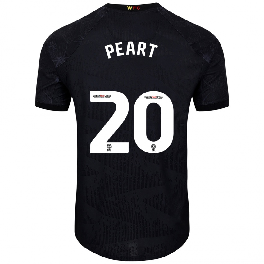 Kinderen Kalani Peart #20 Zwart Wit Uitshirt Uittenue 2024/25 T-Shirt