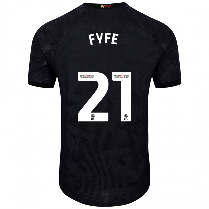 Kinderen Flo Fyfe #21 Zwart Wit Uitshirt Uittenue 2024/25 T-Shirt