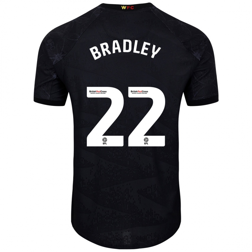 Kinderen Jade Bradley #22 Zwart Wit Uitshirt Uittenue 2024/25 T-Shirt