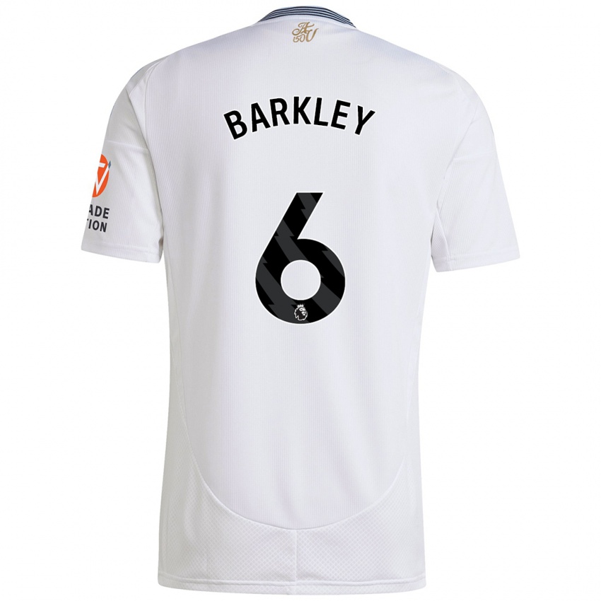 Kinderen Ross Barkley #6 Wit Uitshirt Uittenue 2024/25 T-Shirt