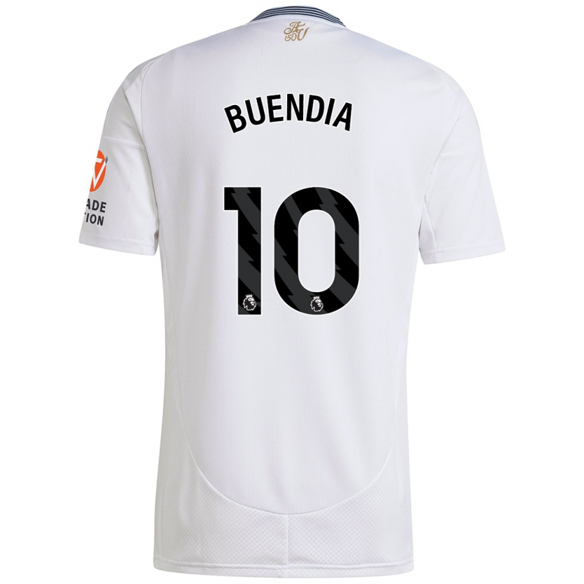 Kinderen Emiliano Buendía #10 Wit Uitshirt Uittenue 2024/25 T-Shirt