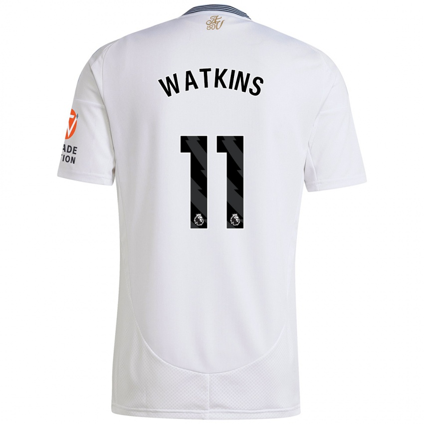 Kinderen Ollie Watkins #11 Wit Uitshirt Uittenue 2024/25 T-Shirt