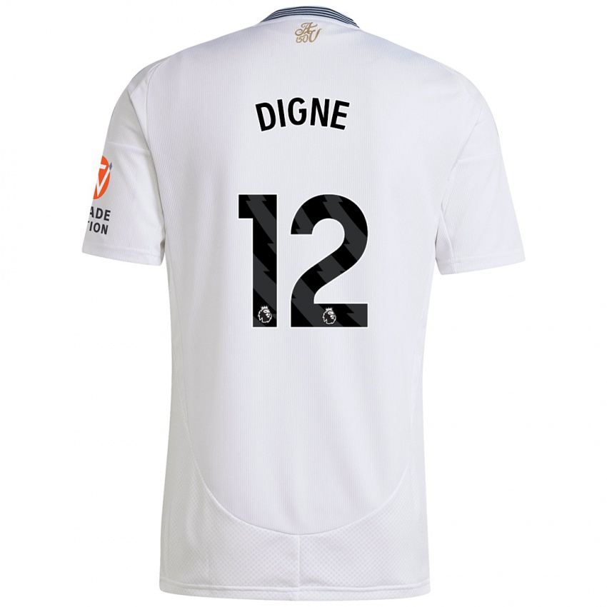 Kinderen Lucas Digne #12 Wit Uitshirt Uittenue 2024/25 T-Shirt