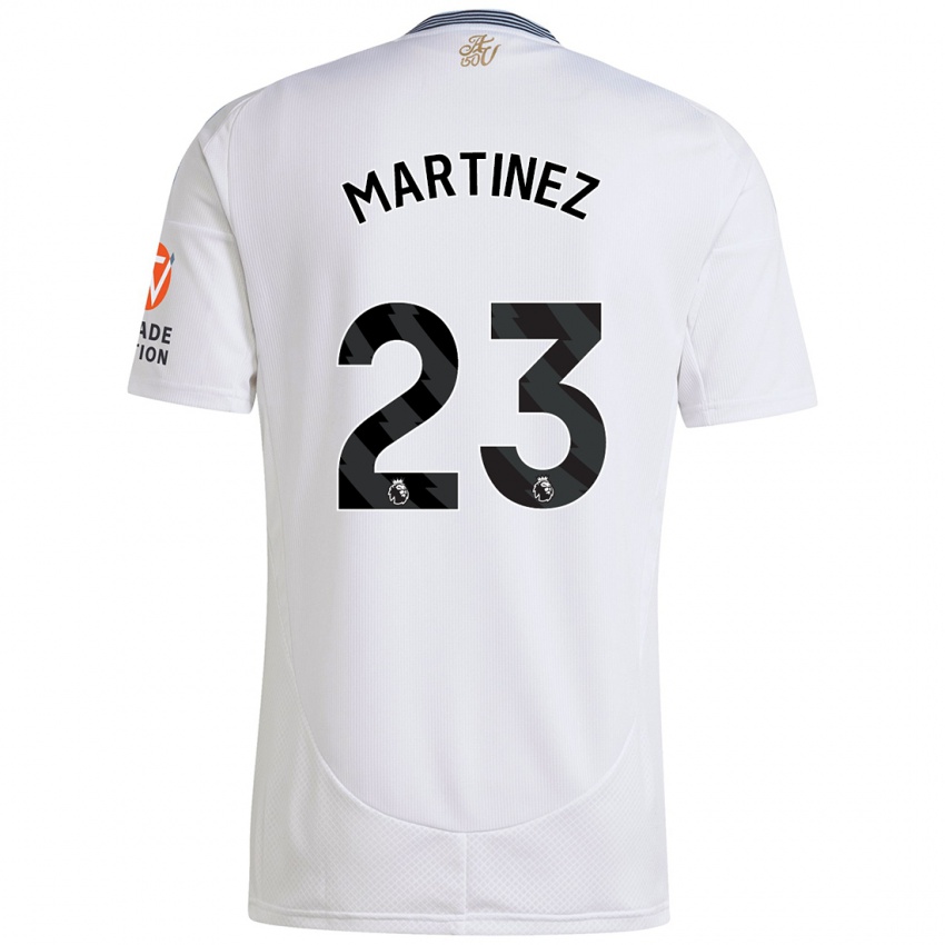 Kinderen Emiliano Martínez #23 Wit Uitshirt Uittenue 2024/25 T-Shirt