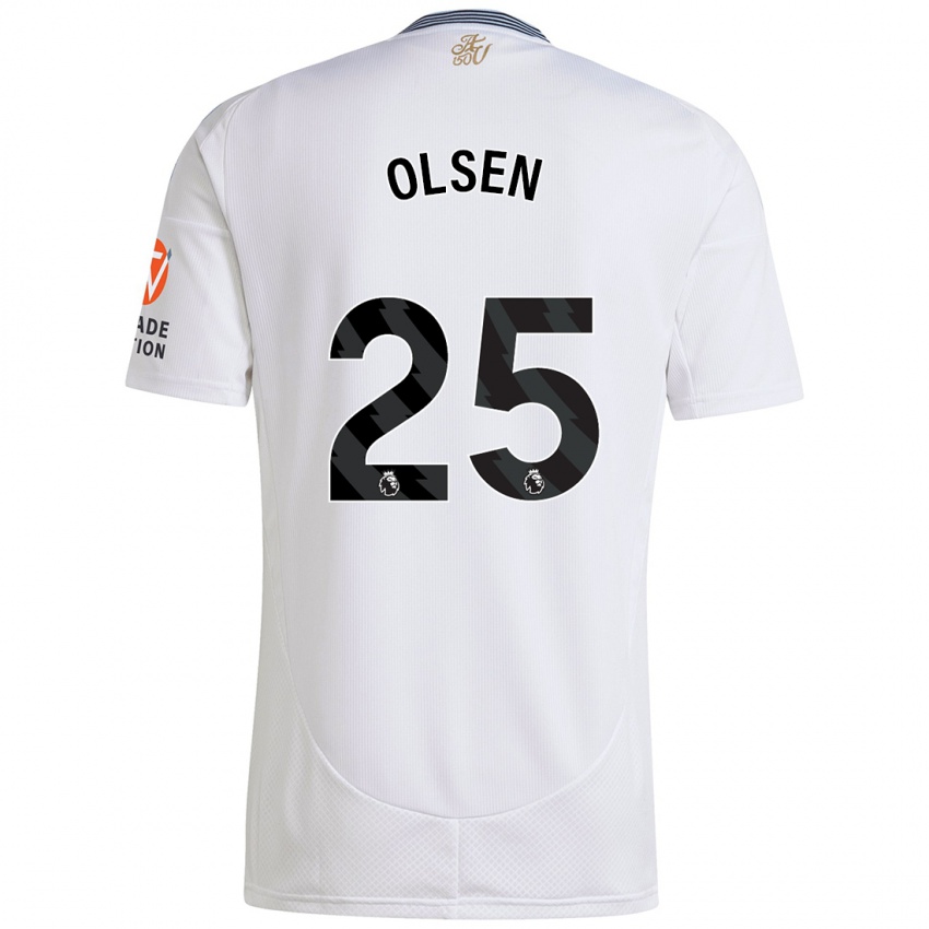 Kinderen Robin Olsen #25 Wit Uitshirt Uittenue 2024/25 T-Shirt