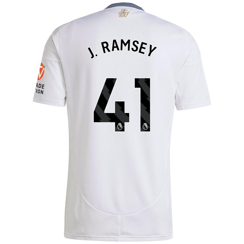 Kinderen Jacob Ramsey #41 Wit Uitshirt Uittenue 2024/25 T-Shirt