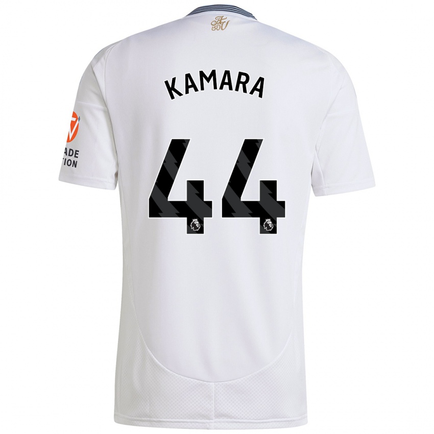 Kinderen Boubacar Kamara #44 Wit Uitshirt Uittenue 2024/25 T-Shirt