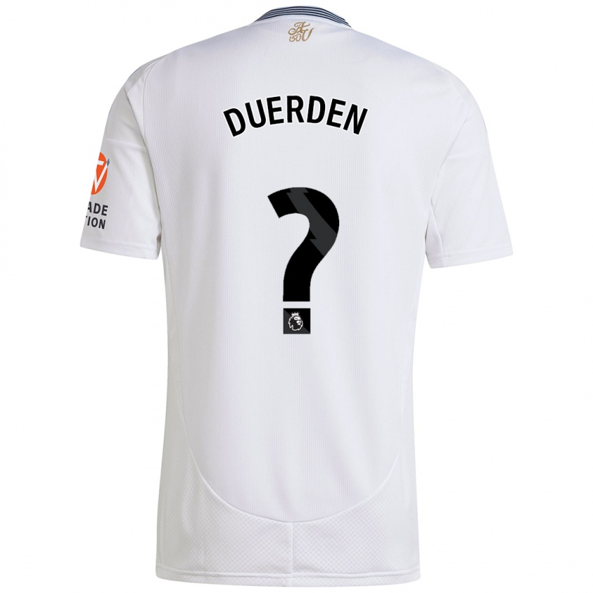 Kinderen Archie Duerden #0 Wit Uitshirt Uittenue 2024/25 T-Shirt