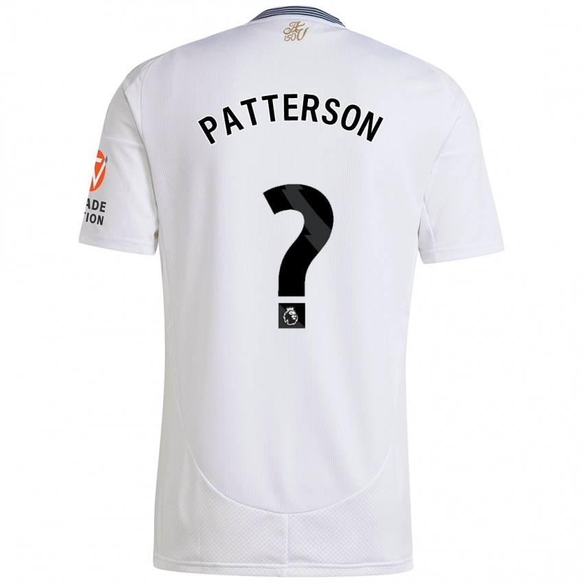 Kinderen Travis Patterson #0 Wit Uitshirt Uittenue 2024/25 T-Shirt