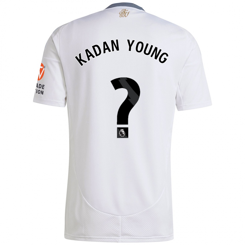 Kinderen Kadan Young #0 Wit Uitshirt Uittenue 2024/25 T-Shirt