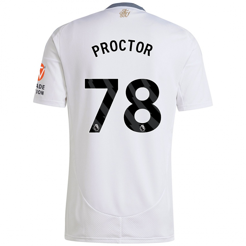 Kinderen Sam Proctor #78 Wit Uitshirt Uittenue 2024/25 T-Shirt