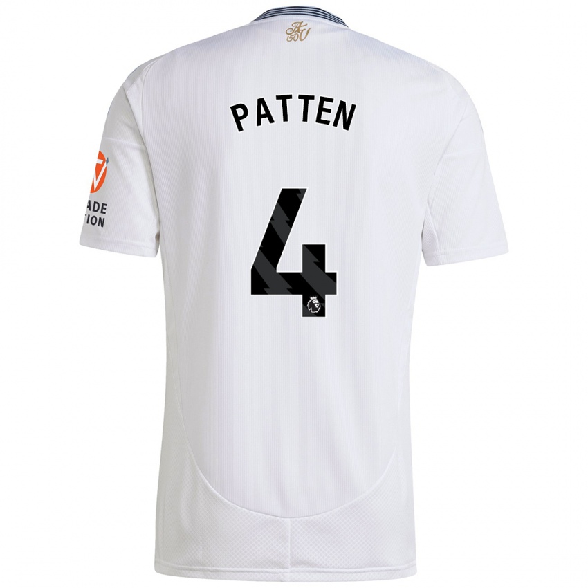 Kinderen Anna Patten #4 Wit Uitshirt Uittenue 2024/25 T-Shirt