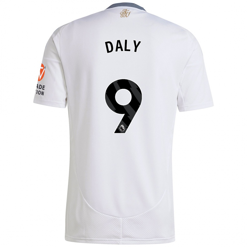 Kinderen Rachel Daly #9 Wit Uitshirt Uittenue 2024/25 T-Shirt